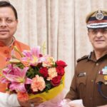 CM धामी से की DGP दीपम सेठ ने शिष्टाचार भेंट