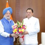 मुख्यमंत्री धामी ने केंद्रीय मंत्री पुरी से नई दिल्ली में की विकास मुद्दों पर चर्चा