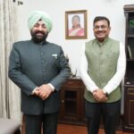 राज्यपाल गुरमीत सिंह से मुख्य सचिव ने की भेंट