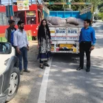 औचक निरीक्षण में सरकारी राशन परिवहन में  पकड़ी गई अनियमितता