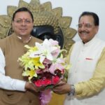 मुख्यमंत्री धामी ने सांसद अजय भट्ट से की मुलाकात