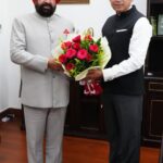राज्यपाल से की नवनियुक्त सैनिक कल्याण निदेशक ब्रिगेडियर बी.एस. बसेड़ा (से नि) ने भेंट
