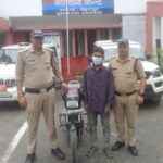 कैंट क्षेत्र में चोरी की मोटरसाइकिल समेत आरोपी गिरफ्तार